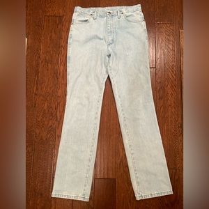 Wrangler Cowboy Cut bleached jeans, 35x34 size!